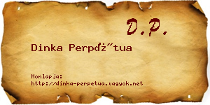Dinka Perpétua névjegykártya